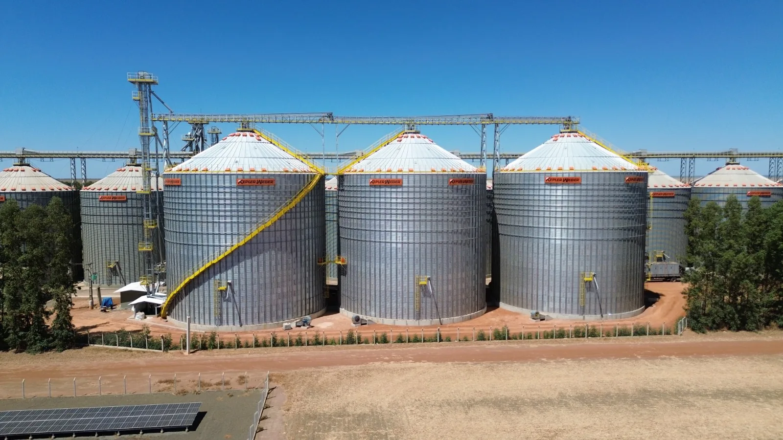 Silos vistos por drone